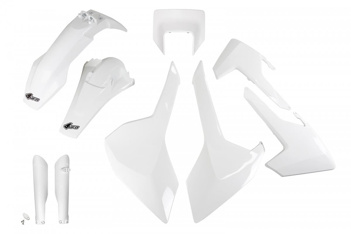 UFO PLASTIC KIT FOR HUSQVARNA TE-FE 2017-2019 WHITE